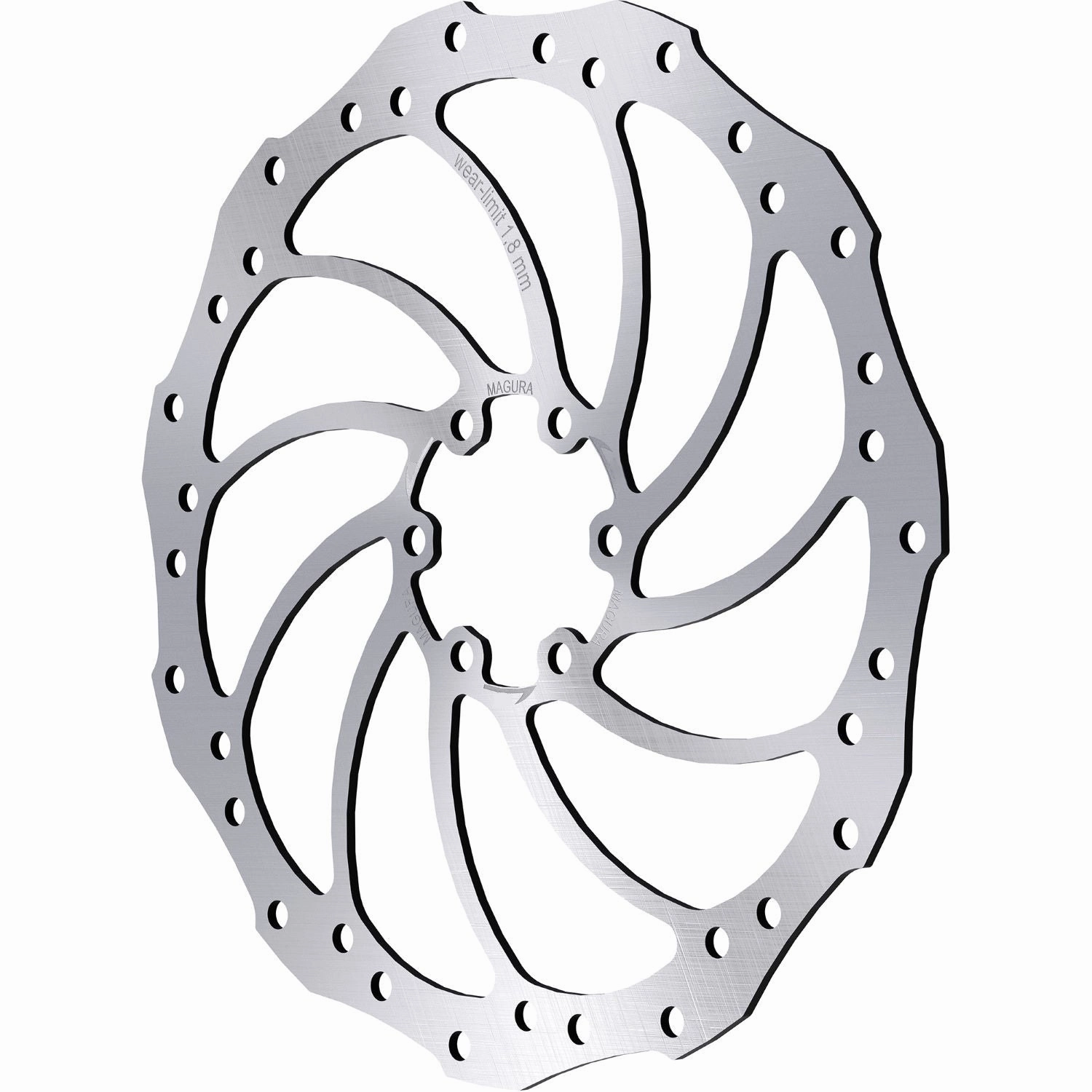 Magura Storm 180mm Disc Brake Rotor - 6 Bolt - Silver