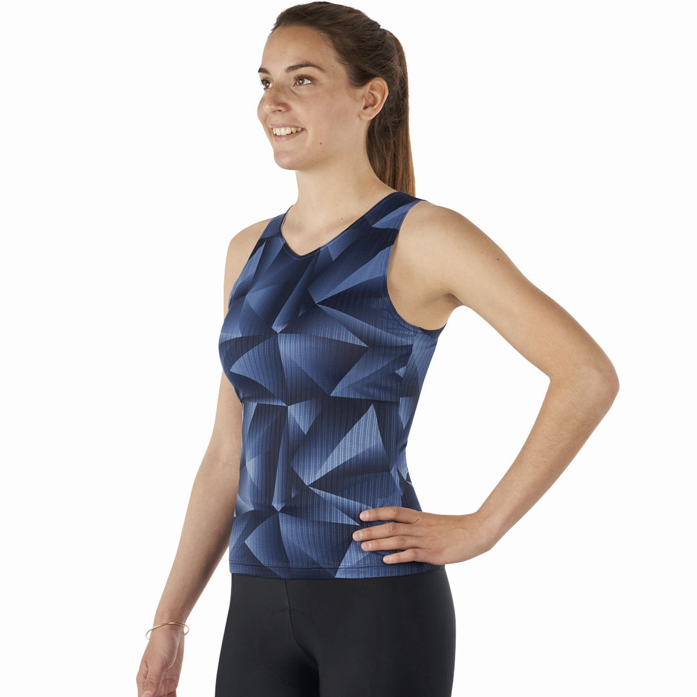 Mavic Hot Ride   SL Graphic sleeveless woman base layer - Blue