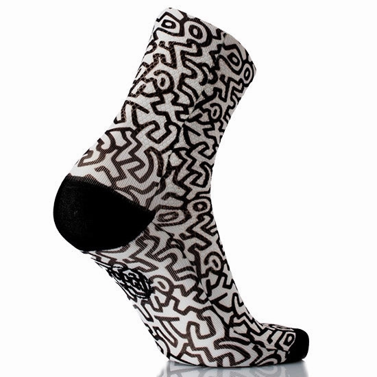 MBwear Fun Mimetic men socks - Black white