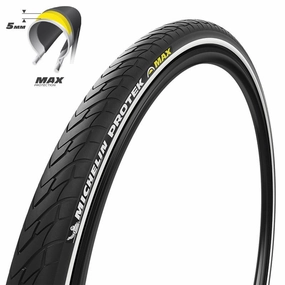 Michelin 700X28 Protek Max Tube Type Performance Line Tire - Black/Reflex 
