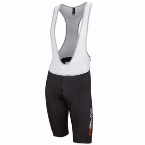 Nalini Candelaro bib shorts - Black Red