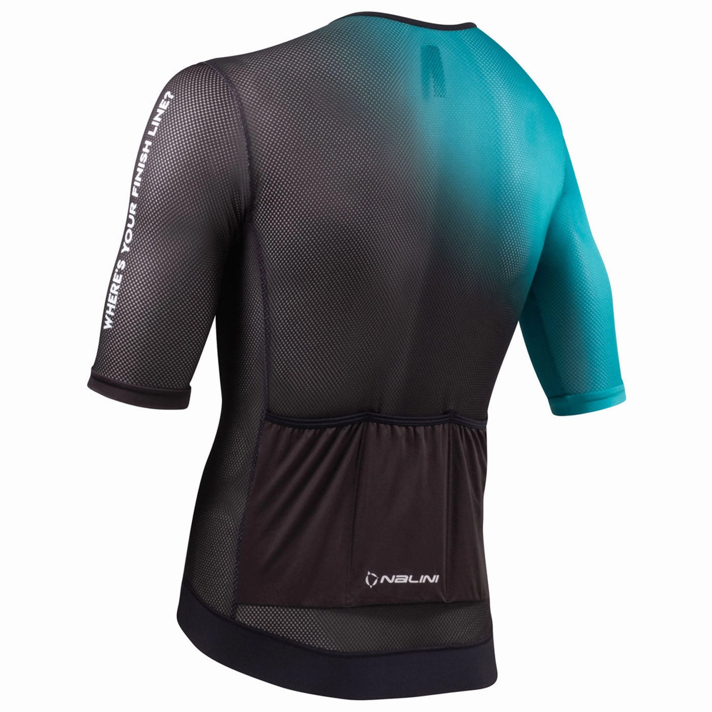 Nalini Mesh jersey - Black light blue