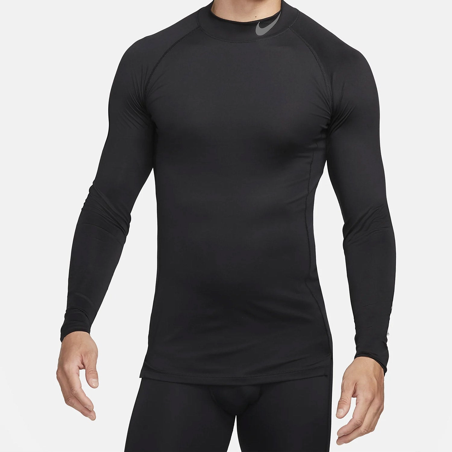 Nike Pro Combat Neck long sleeve base layer - Black