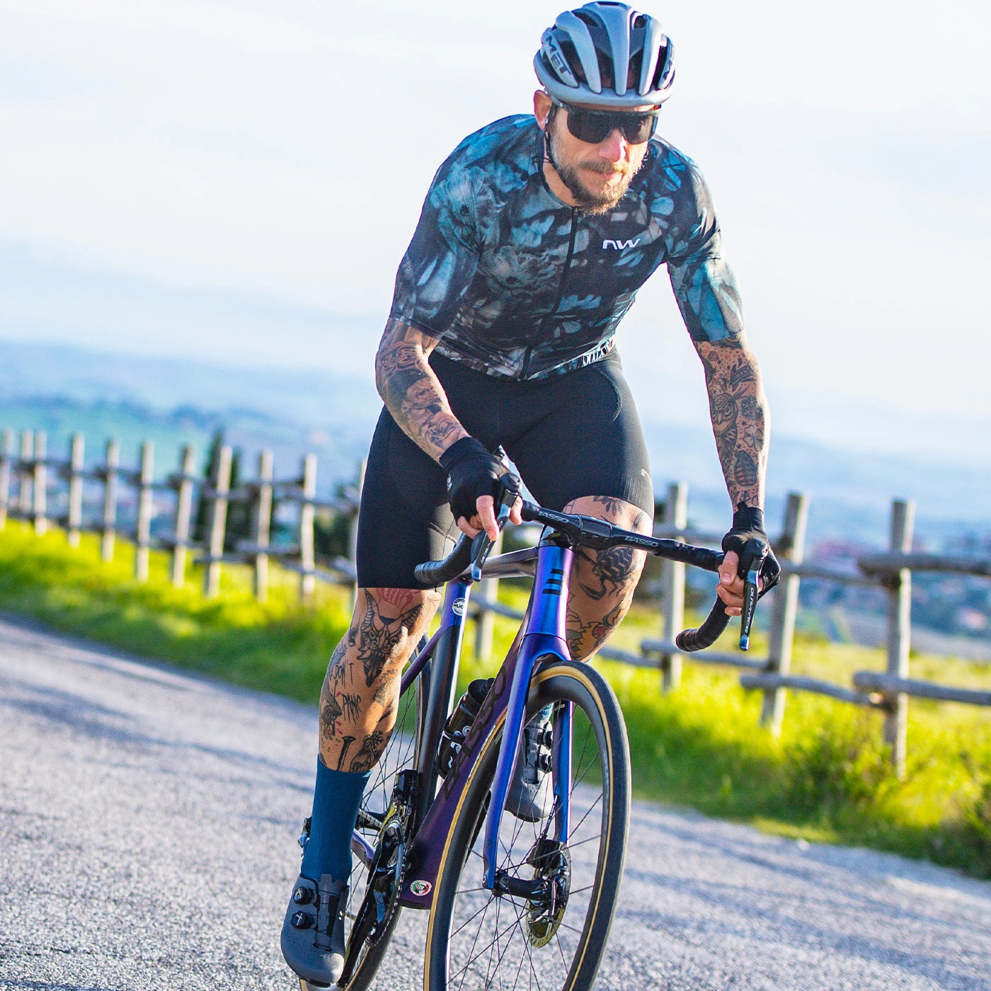 Northwave Blade Flower jersey - Blue