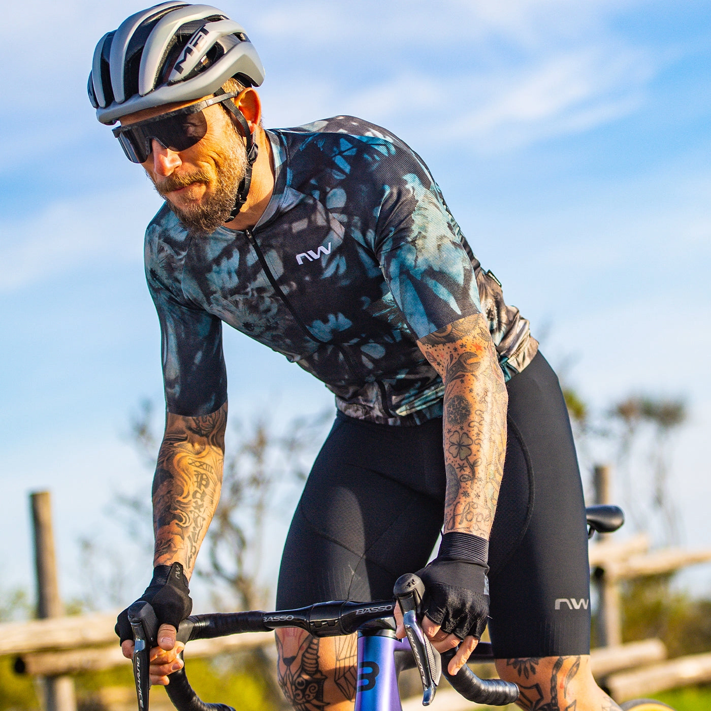 Northwave Blade Flower jersey - Blue