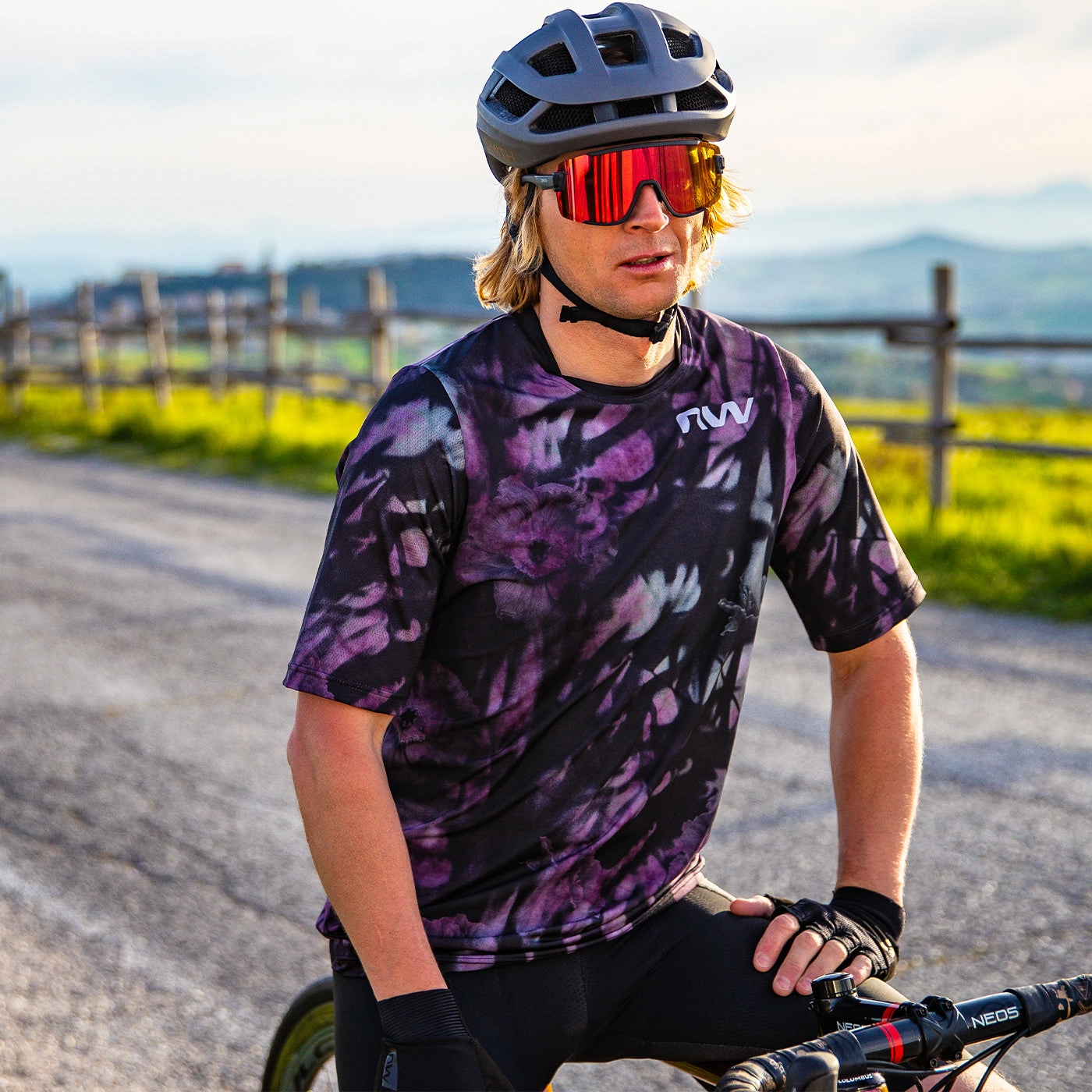 Northwave Bomb Flower jersey - Purple