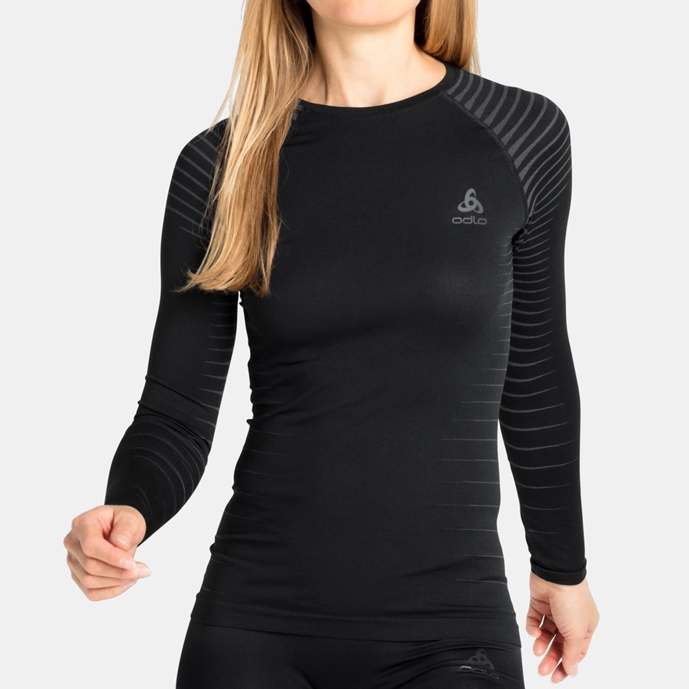 Odlo Performance Light woman long sleeve Undershirt - Black