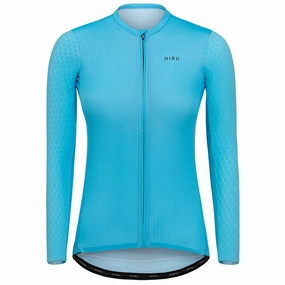 Orbea Lab Aero long sleeve woman jersey - Light blue