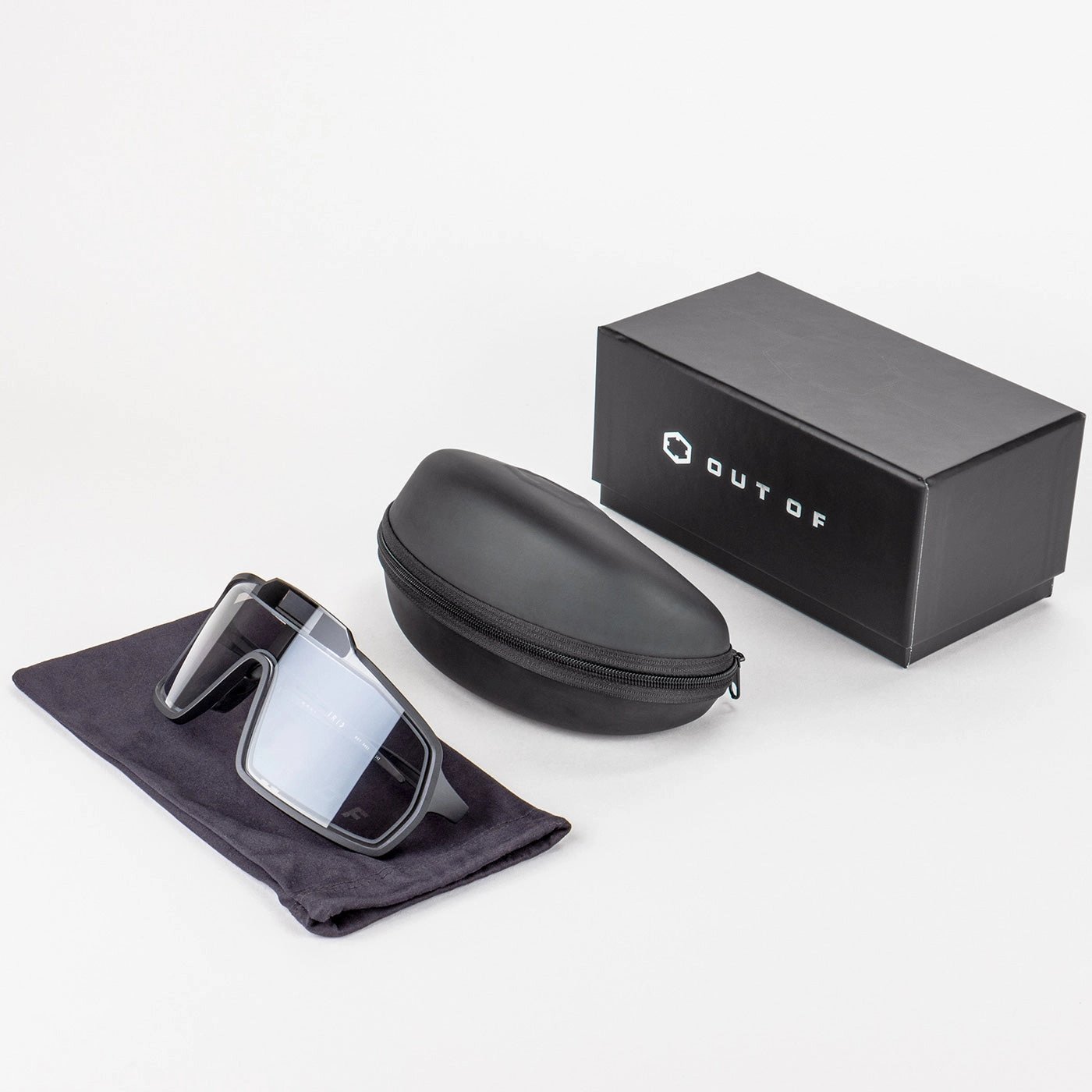 Out Of Bot 2 glasses - Black Iridium red