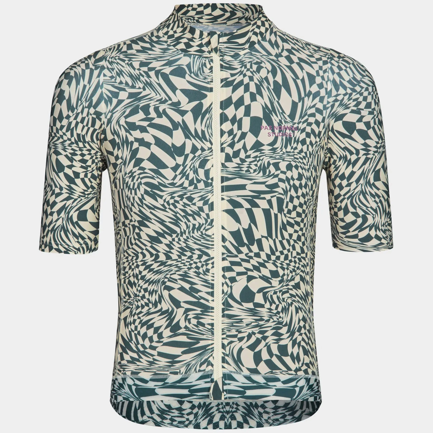 Pas Normal Studios Essential Check Jersey - Beige Green