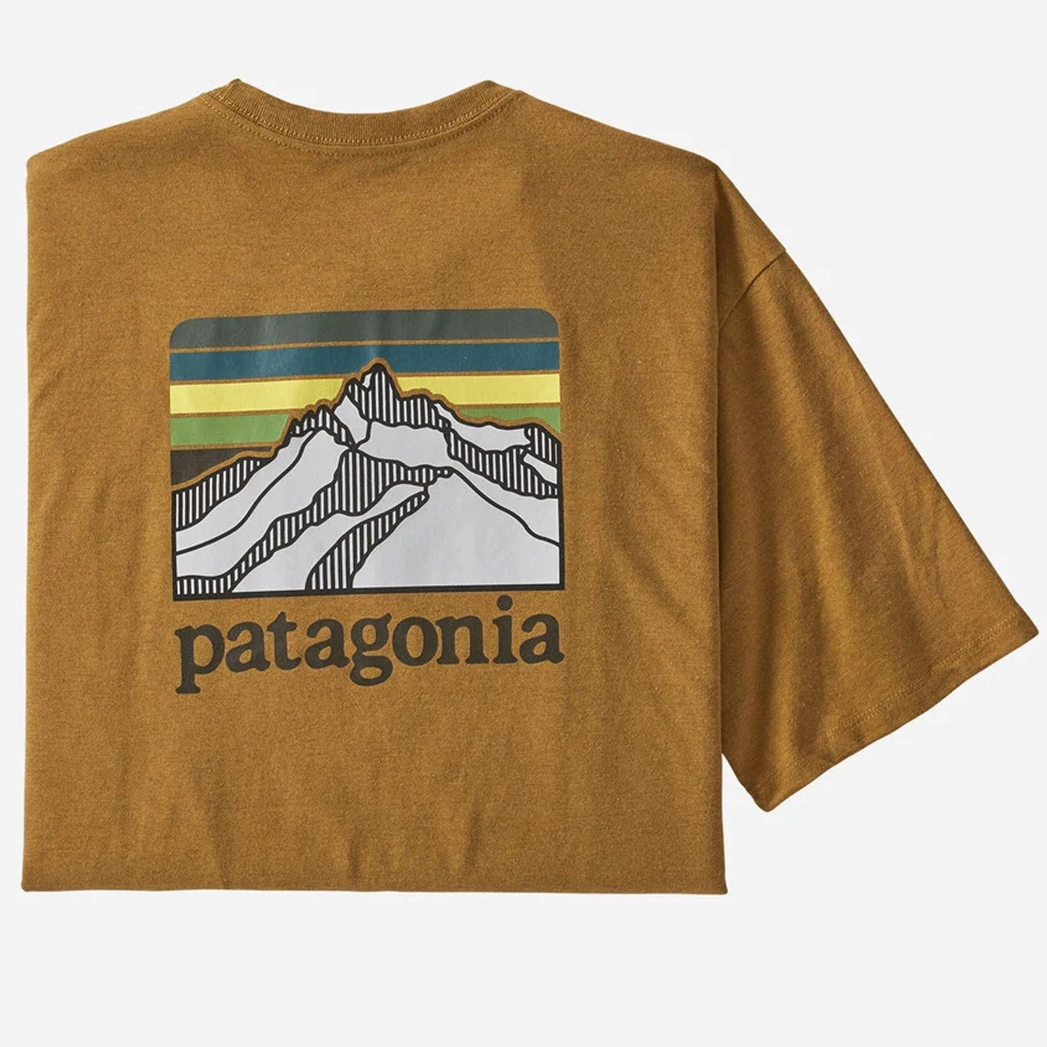 Patagonia Line Logo Ridge Pocket Responsibili T-Shirt - Yellow