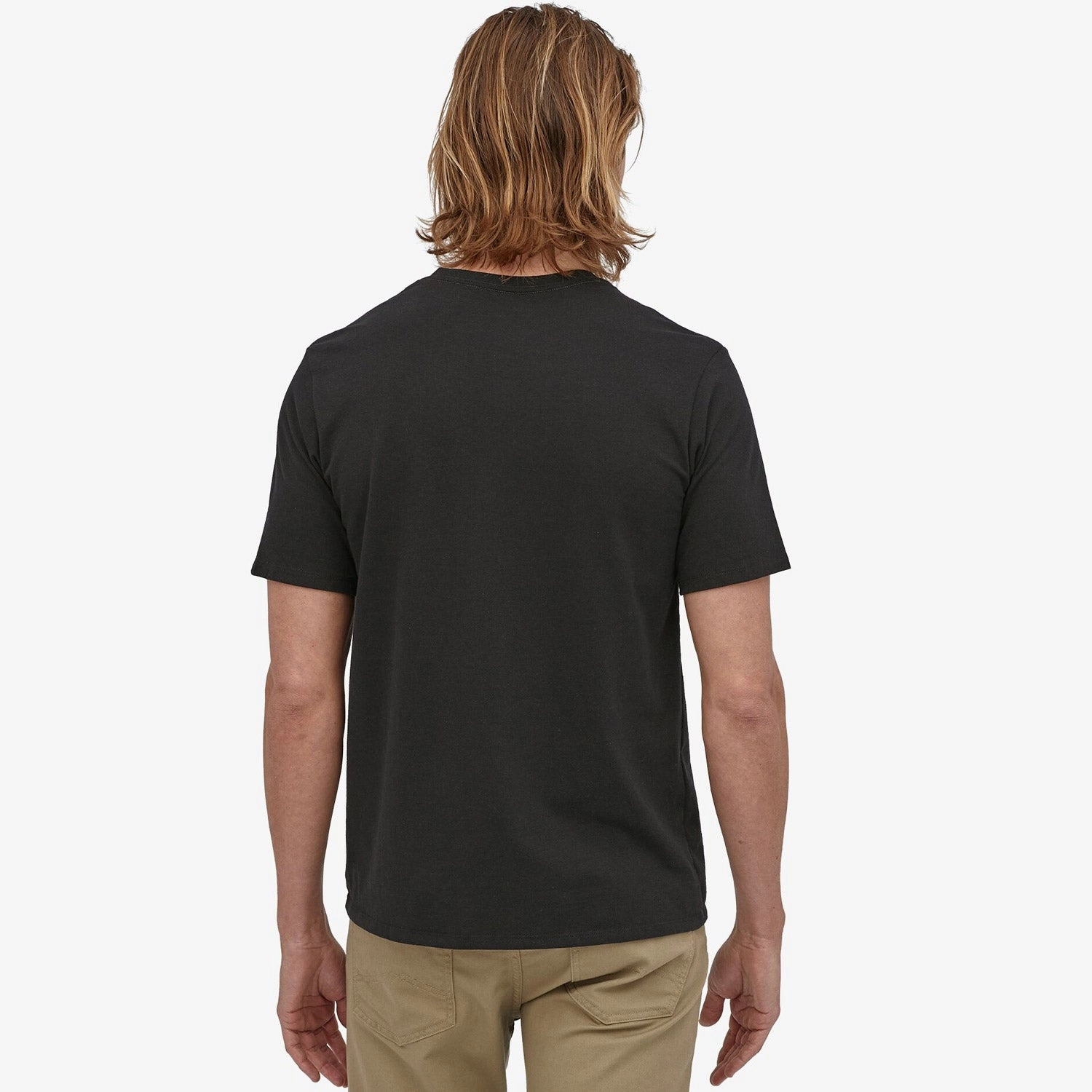 Patagonia P-6 Label Pocket Responsibili T-Shirt - Black