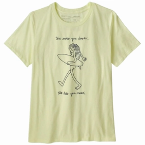 Patagonia Women's T-shirt Skinny Dip Trip - Yellow 