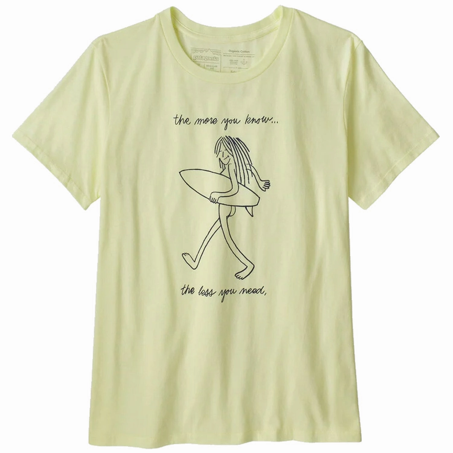 Patagonia Women's T-shirt Skinny Dip Trip - Yellow 