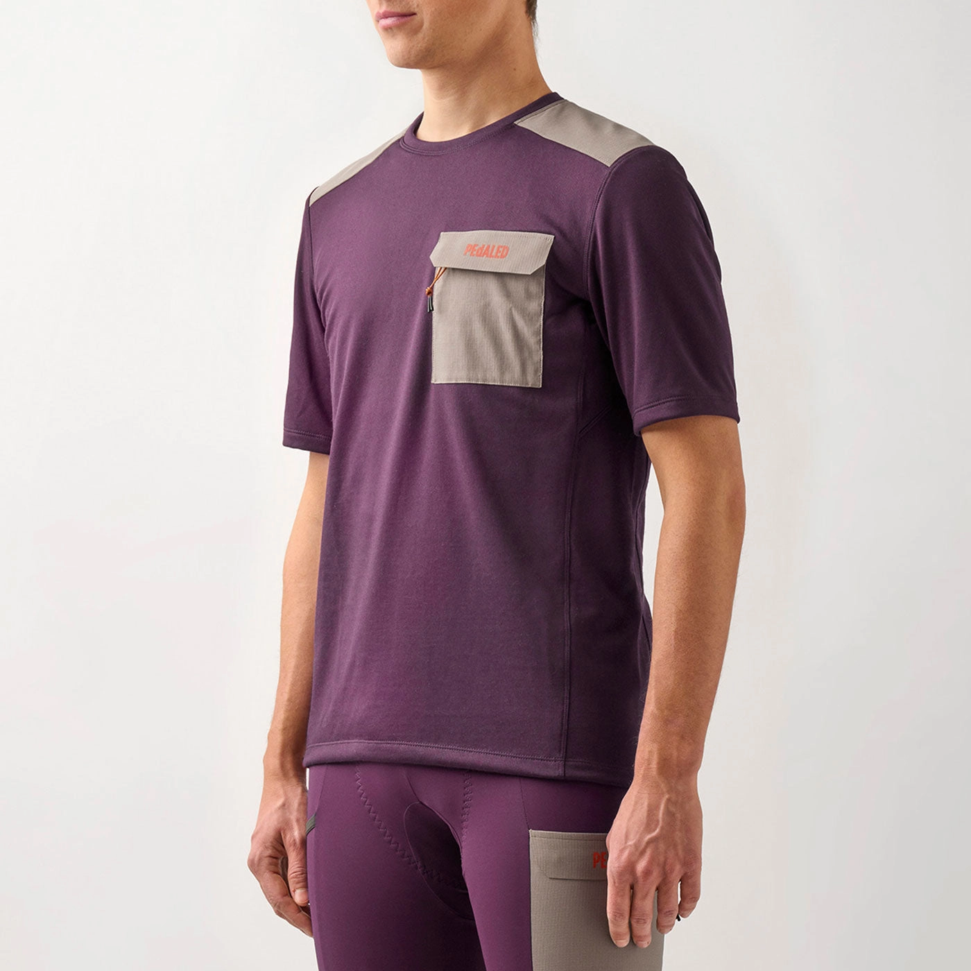 Pedaled Odyssey Merino T-Shirt - Violet