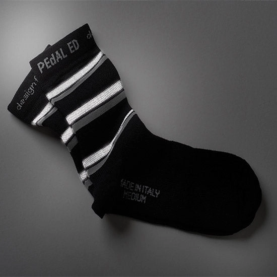 PEdALED Reflective Three Stripes socks - Blue