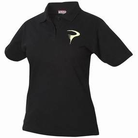 Pinarello Logo polo woman - Black