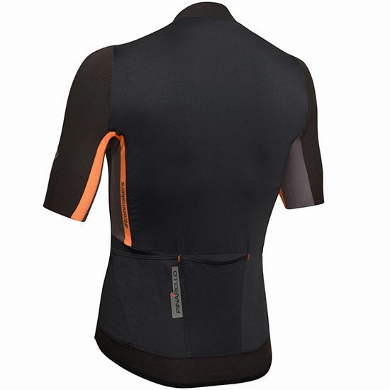 Pinarello Vertical Jersey - Black orange