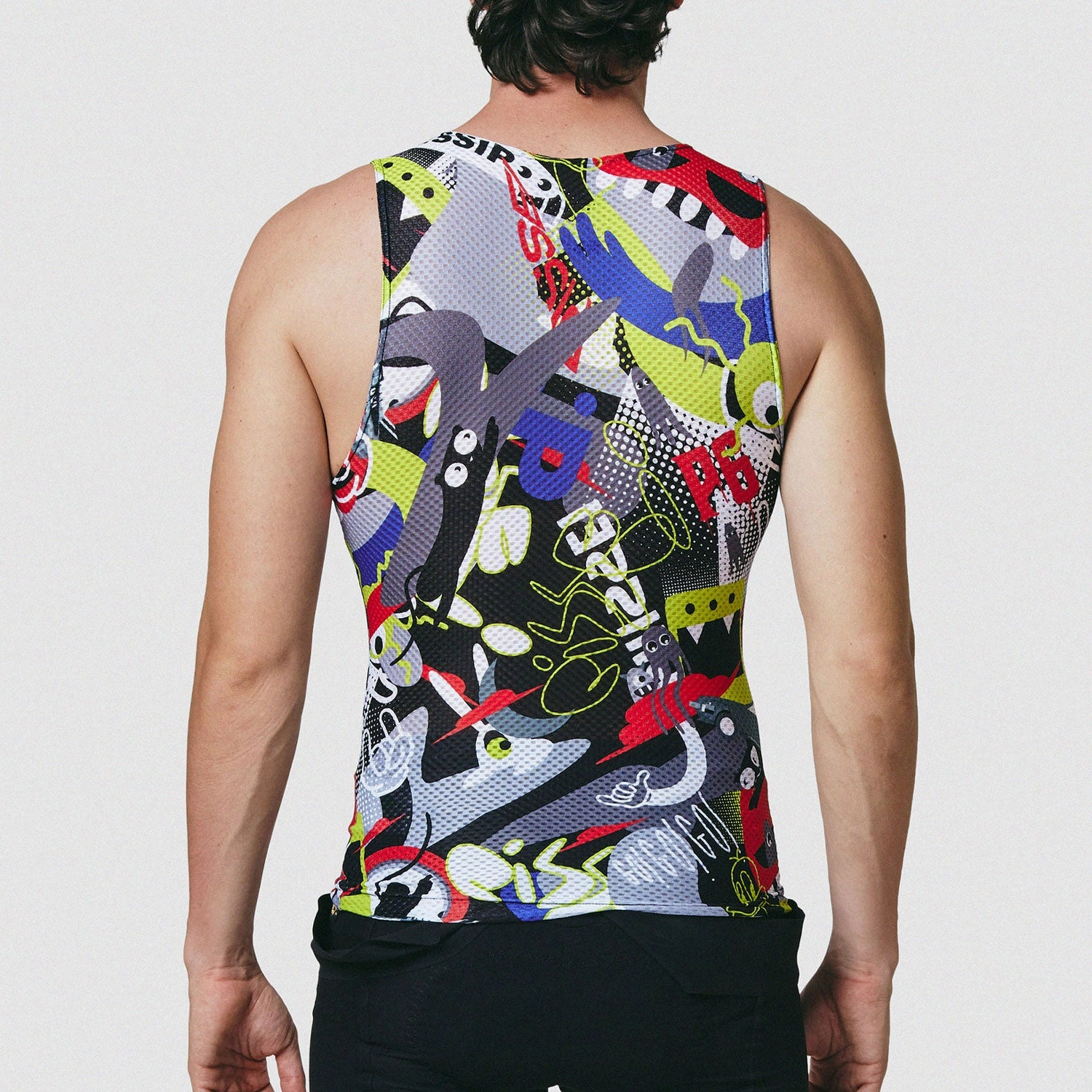 Pissei Attaque sleeveless base layer - Cartoon
