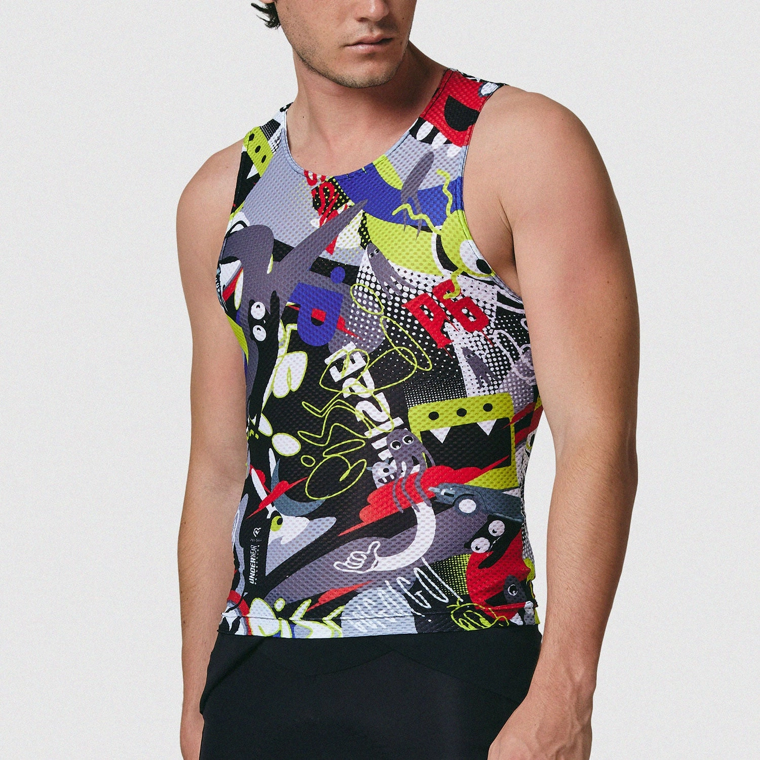 Pissei Attaque sleeveless base layer - Cartoon