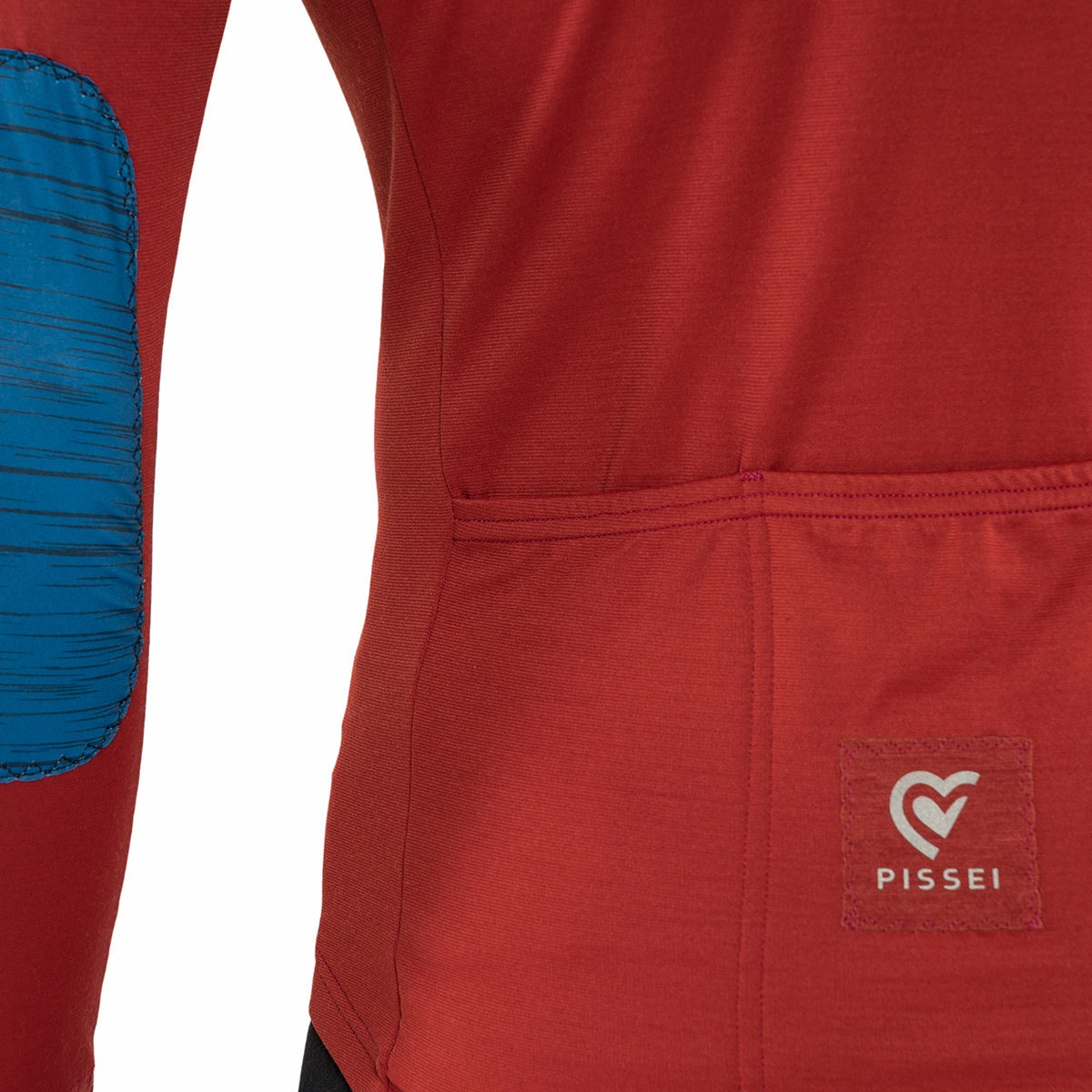 Pissei Lana Montalcino long sleeve jersey - Red blue