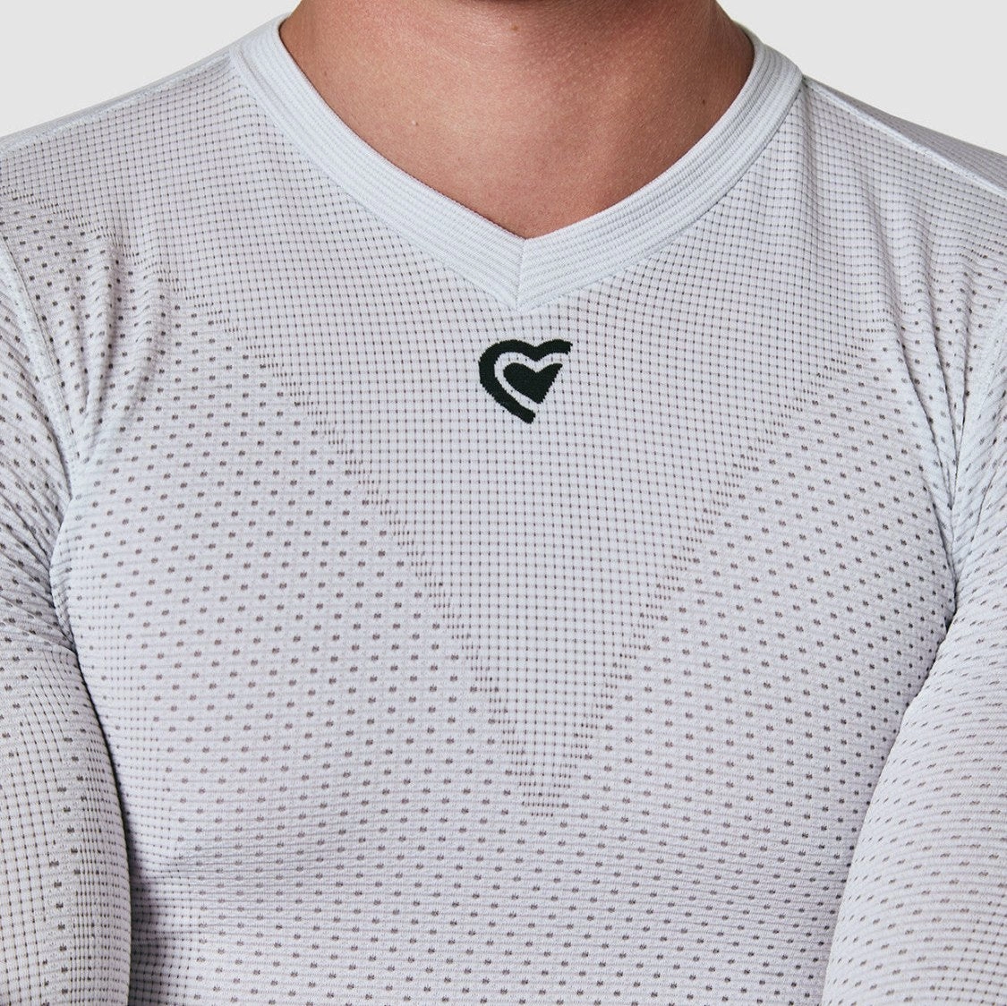Pissei Mindanao long sleeves base layer - White