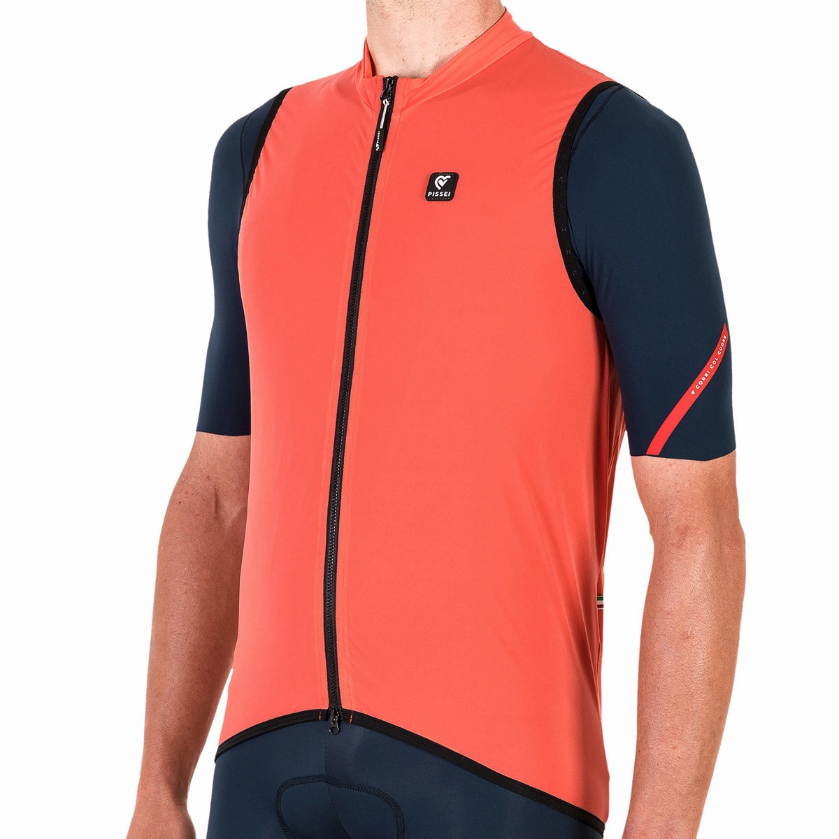 Pissei Prima Pelle wind vest - Orange