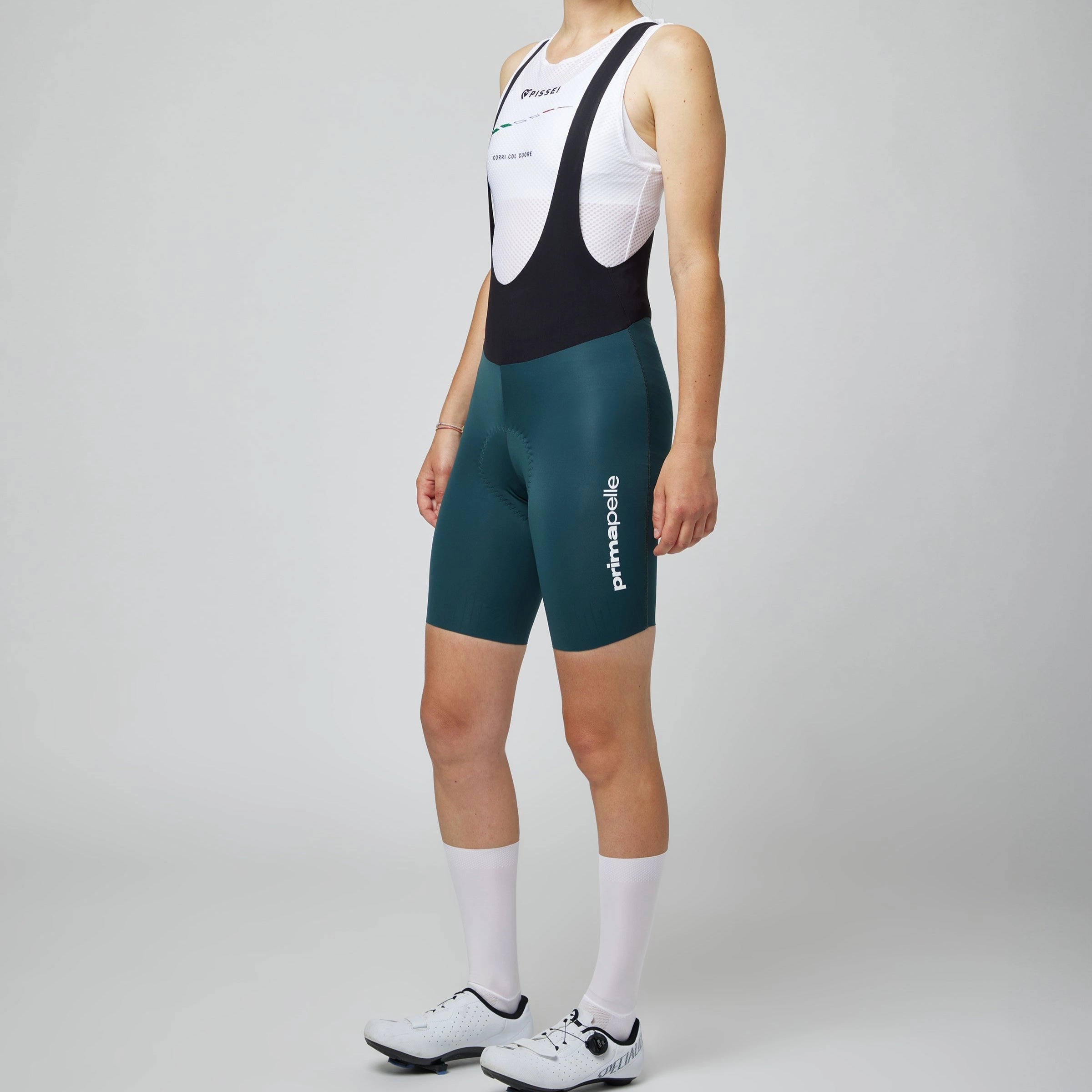 Pissei Primapelle women bib short - Green black