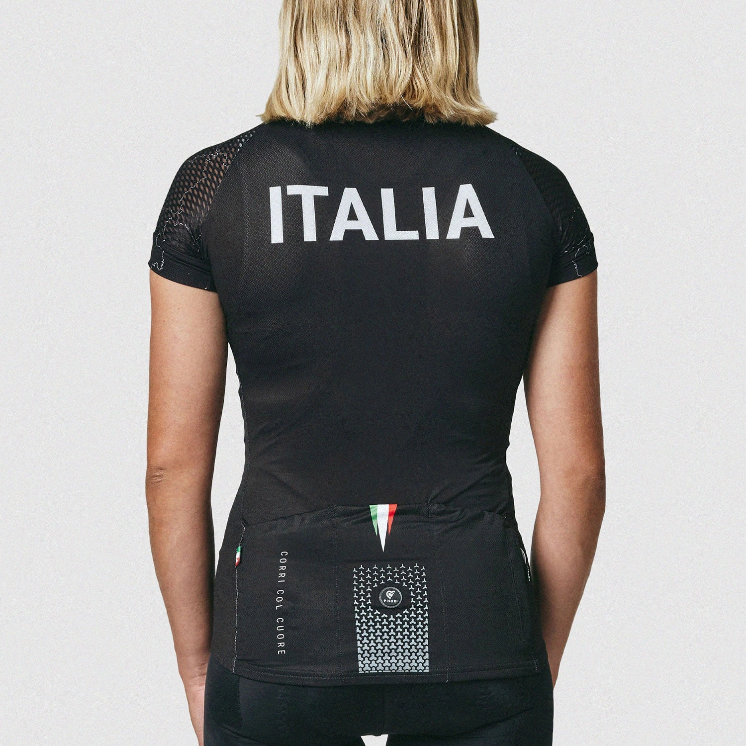 Pissei Sanremo Italy women jersey - Black