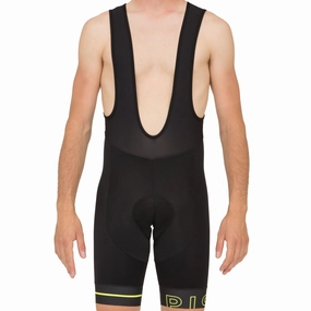 Pissei Tempo X bib short - Black yellow