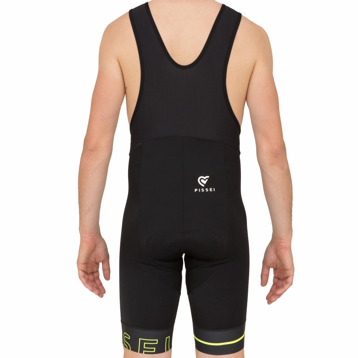 Pissei Tempo X bib short - Black yellow