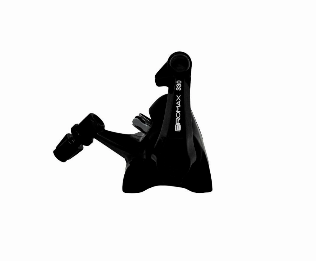 Promax 330 Flat Mount Mechanical Disc Brake Set For Road & Gravel Bikes - Black