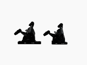 Promax 330 Flat Mount Mechanical Disc Brake Set For Road & Gravel Bikes - Black