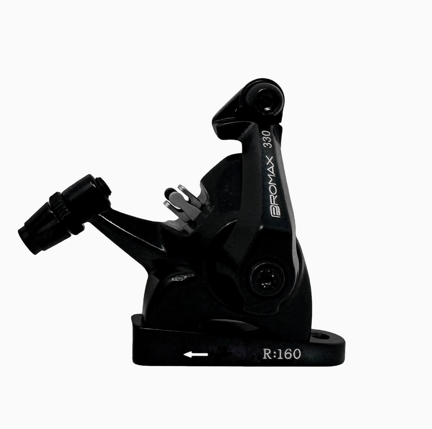 Promax 330 Flat Mount Mechanical Disc Brake Set For Road & Gravel Bikes - Black