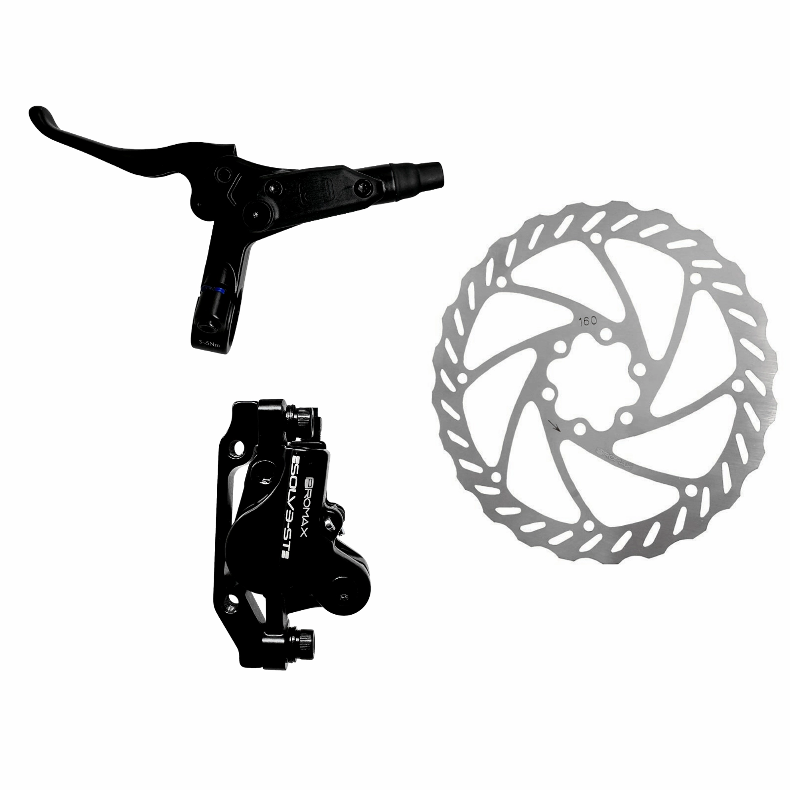 Promax Solve ST Hydraulic Junior Disc Brake Set  - 1200mm   650mm Hose - EU Spec