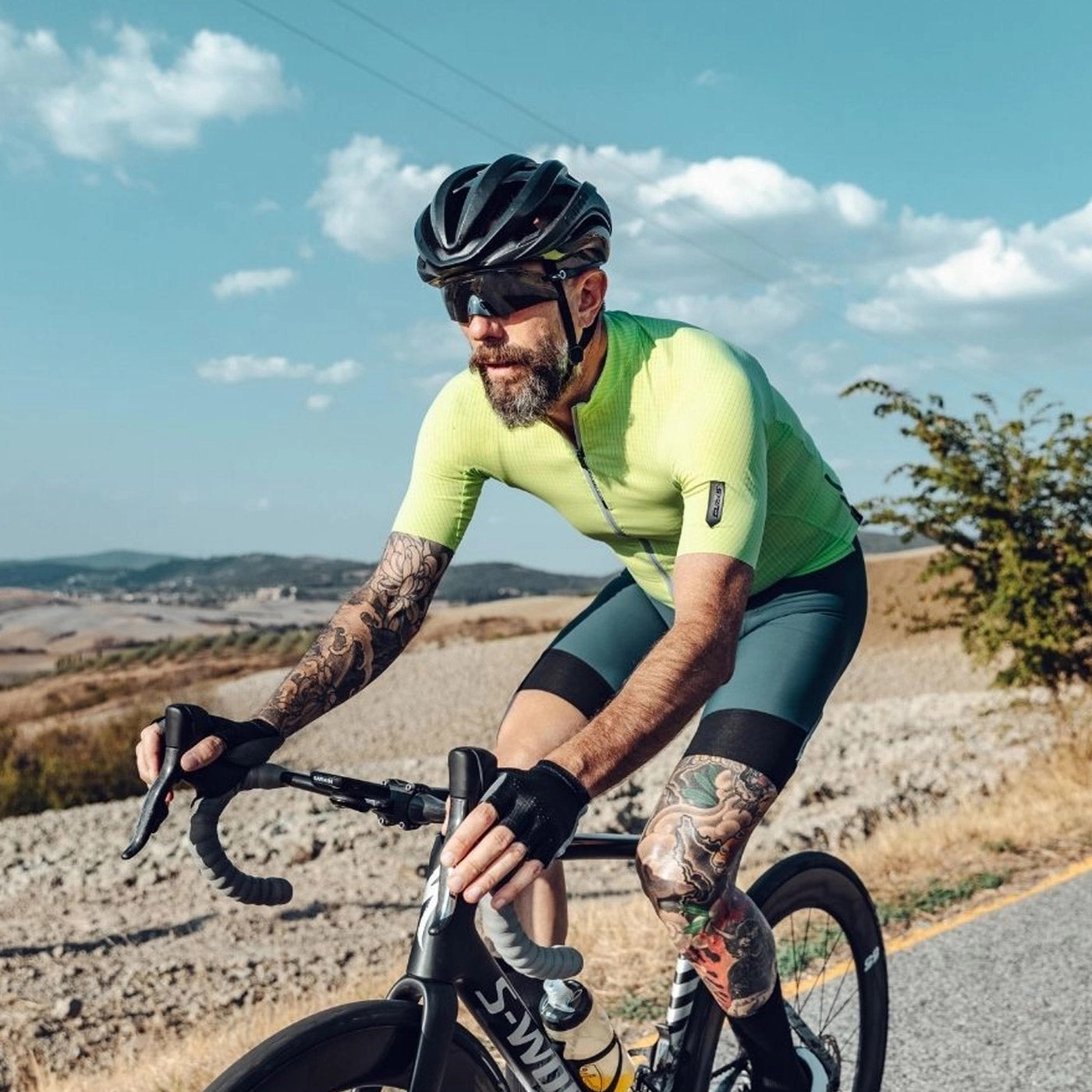 Q36.5 L1 Pinstripe X jersey - Lime