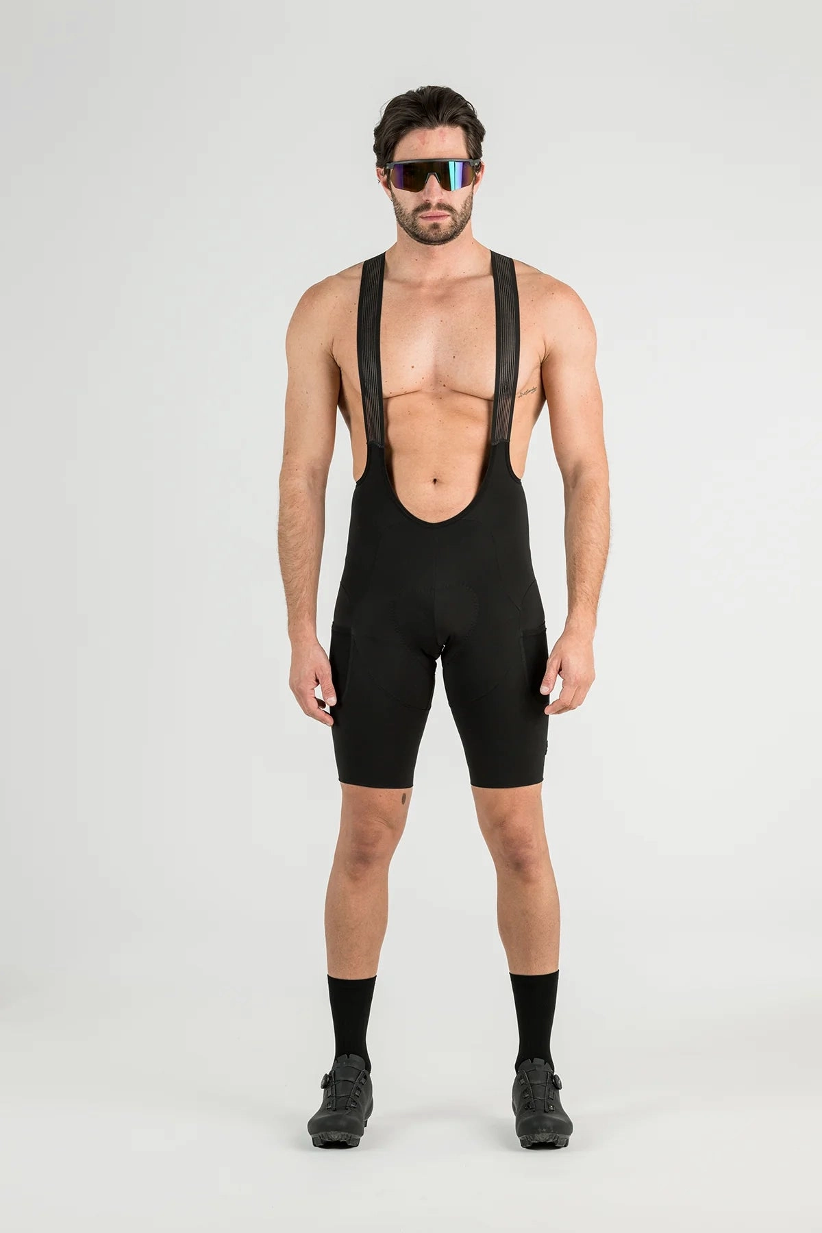 Rh  Cargo bib shorts - Black