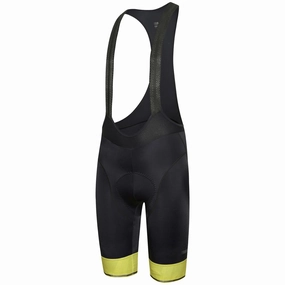Rh  Logo bib shorts - Yellow reflex