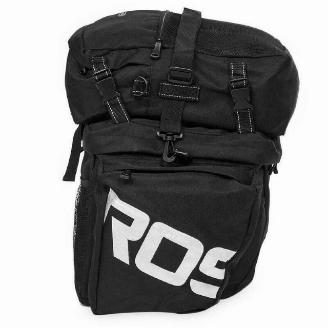 Roswheel Essentials 3-in-1 Triple Pannier Bag Set 40L Black