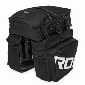 Roswheel Essentials 3-in-1 Triple Pannier Bag Set 40L Black