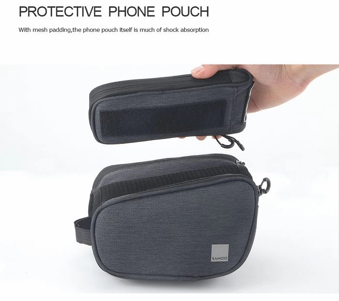 Sahoo Top Tube Double Sided Phone Holder Frame Bag 1.5L Grey