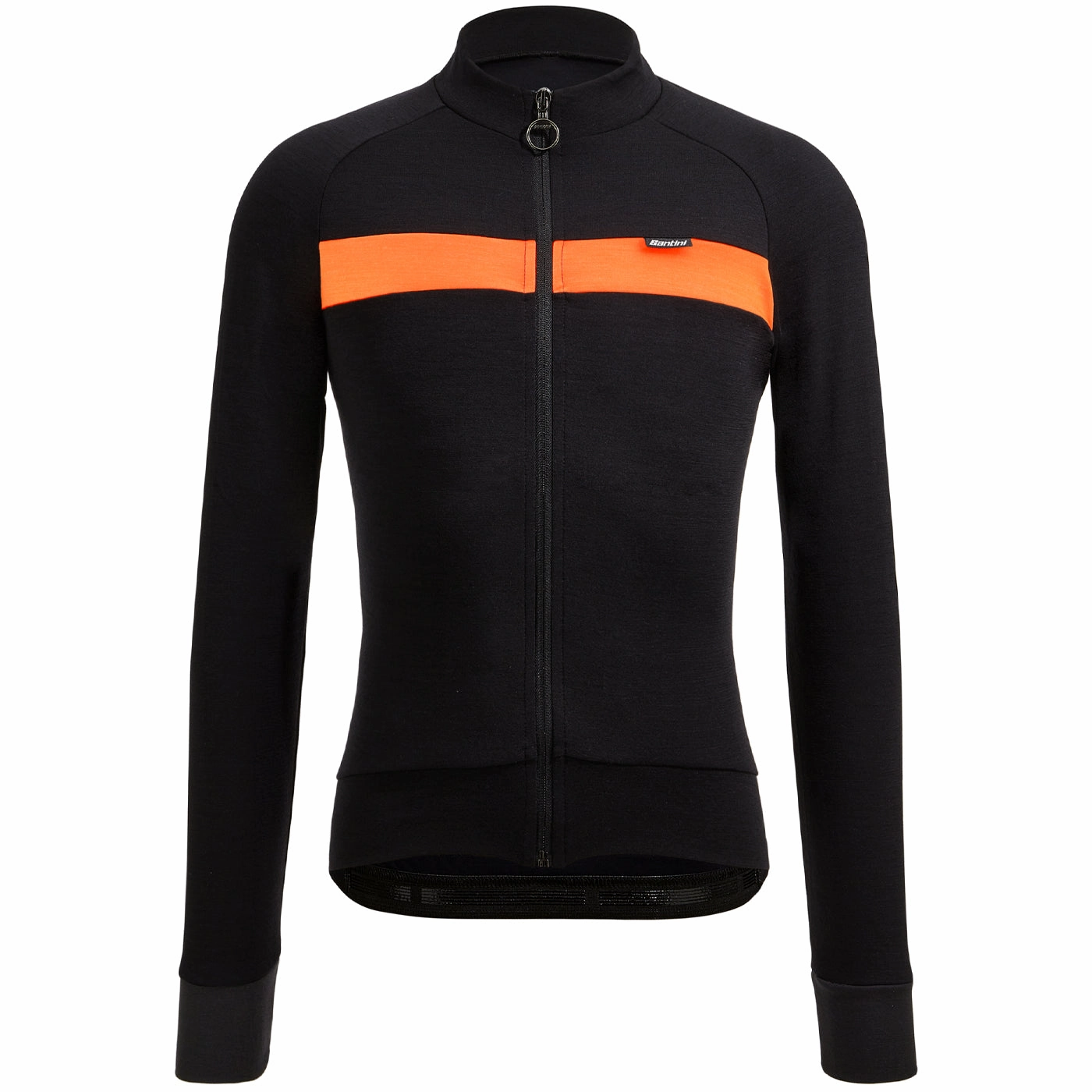 Santini Adapt Wool long sleeve jersey - Orange