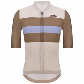 Santini Bengal Jersey - Beige Green