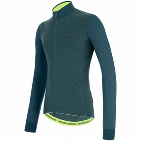 Santini Colore Puro long sleeve jersey - Green