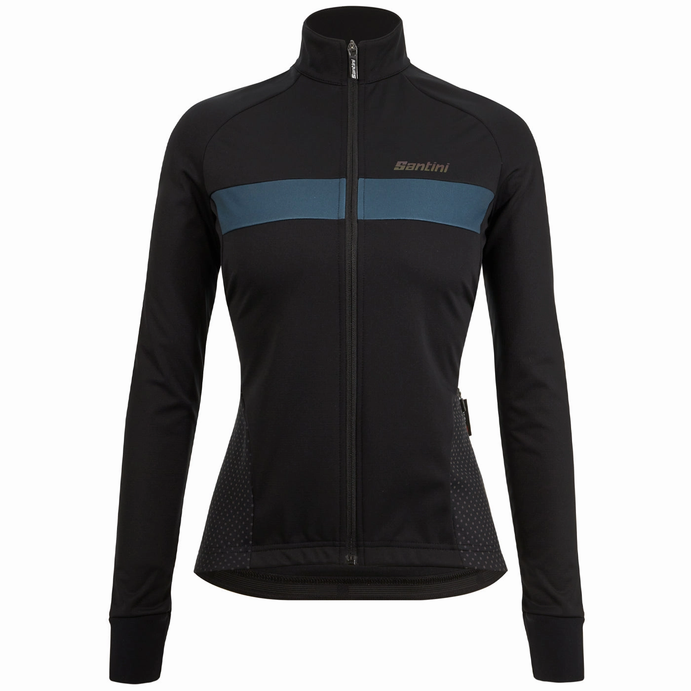 Santini Coral Bengal long sleeves woman jersey - Black