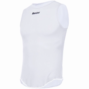 Santini Lieve sleeveless base layer - White
