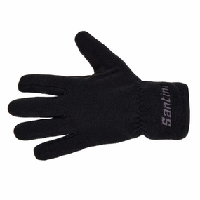 Santini Pile gloves - Black