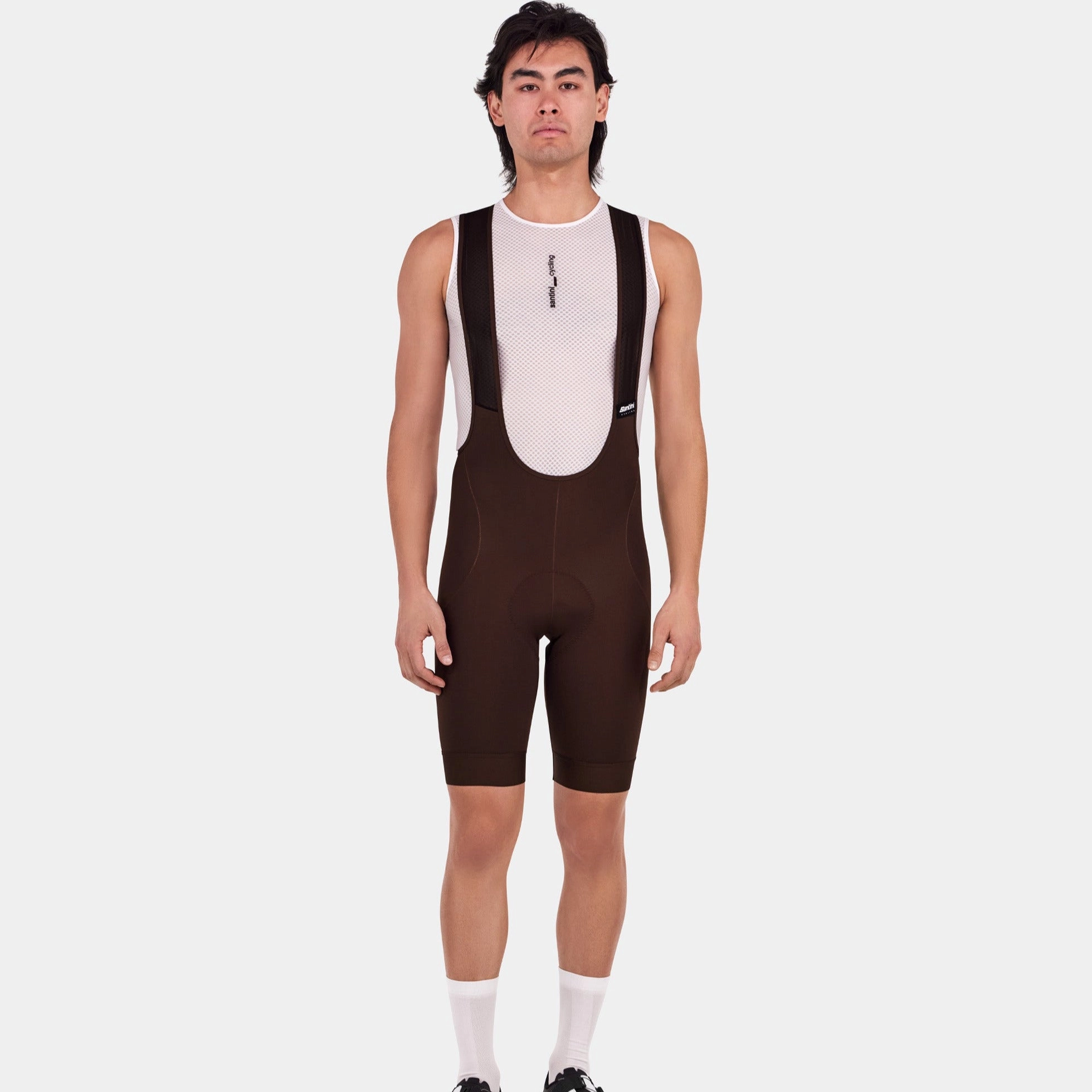 Santini RTR bib short - Brown