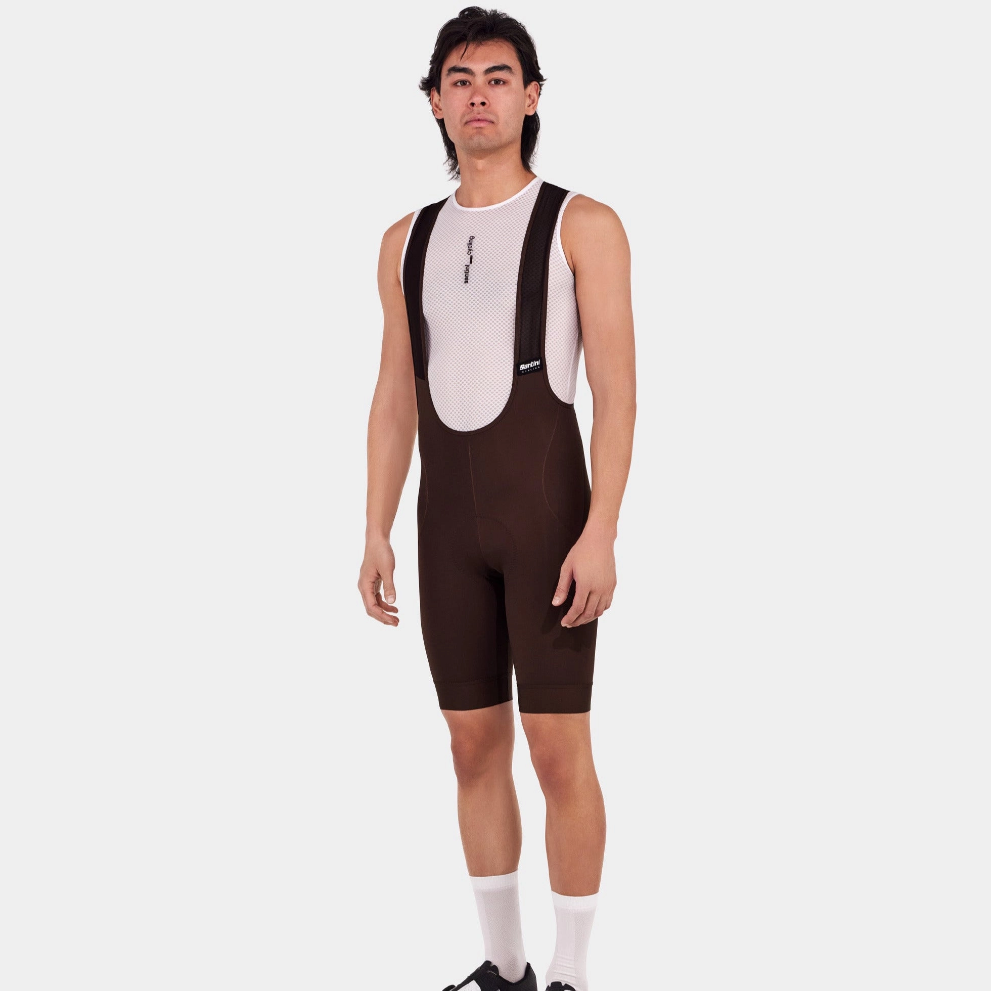 Santini RTR bib short - Brown