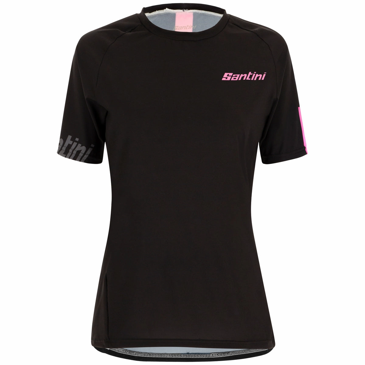 Santini Sasso women jersey - Black fuxia